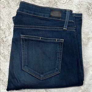 PAIGE Skyline Skinny Jeans Size 28 | Dark Wash Stretch Denim